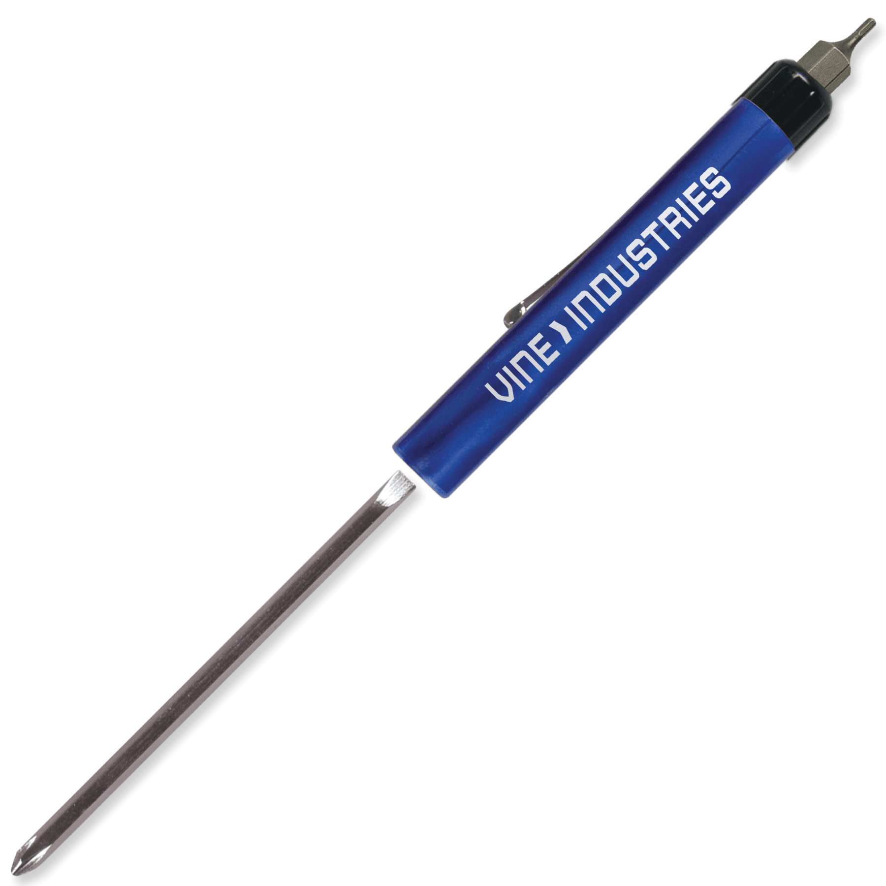 Metallic Blue Imprinted